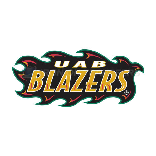UAB Blazers Logo T-shirts Iron On Transfers N6633 - Click Image to Close